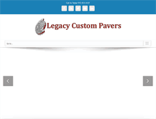 Tablet Screenshot of legacycustompavers.com